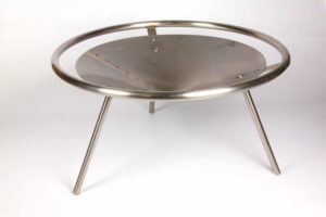 The Community Firewok, A large portable fire pit made from beautiful stainless steel