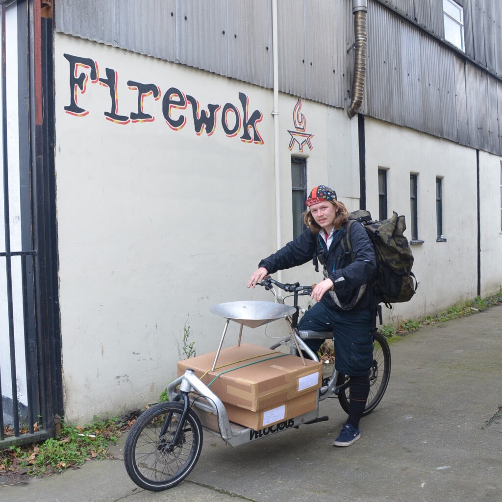 Chris delivering the Firewok
